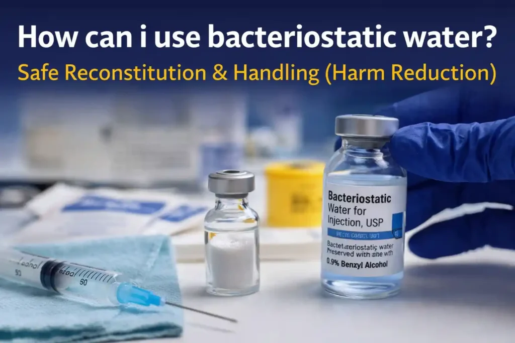 How can i use bacteriostatic water? Safe Reconstitution & Handling (Harm Reduction)