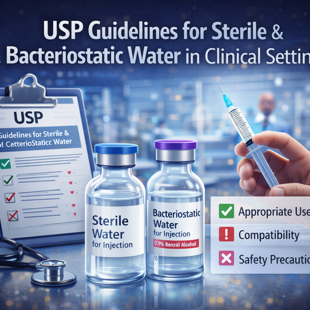 usp guidelines for sterile and bacteriostatic water in clinical settings
